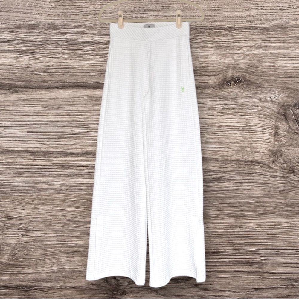 Dudley Stephens Katharine Pants White Waffle Small NWT
